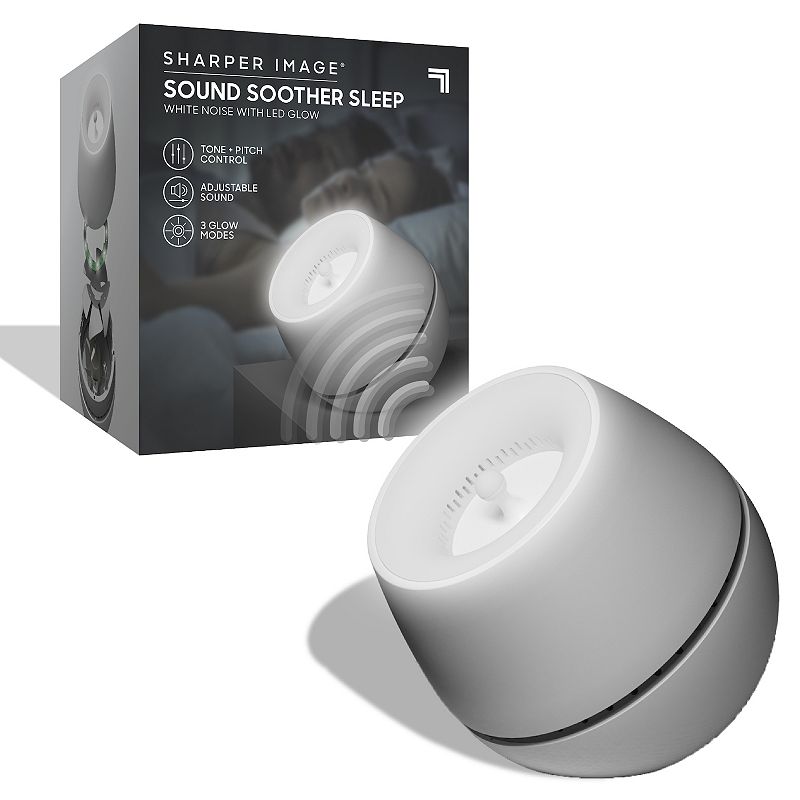 Sharper Image Sound Soother Wind, White Noise Machine With LED Glow