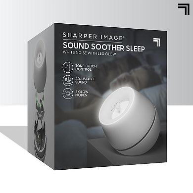 Sharper Image Sound Soother Wind, White Noise Machine With LED Glow