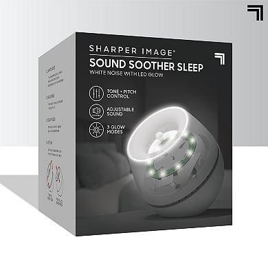 Sharper Image Sound Soother Wind, White Noise Machine With LED Glow