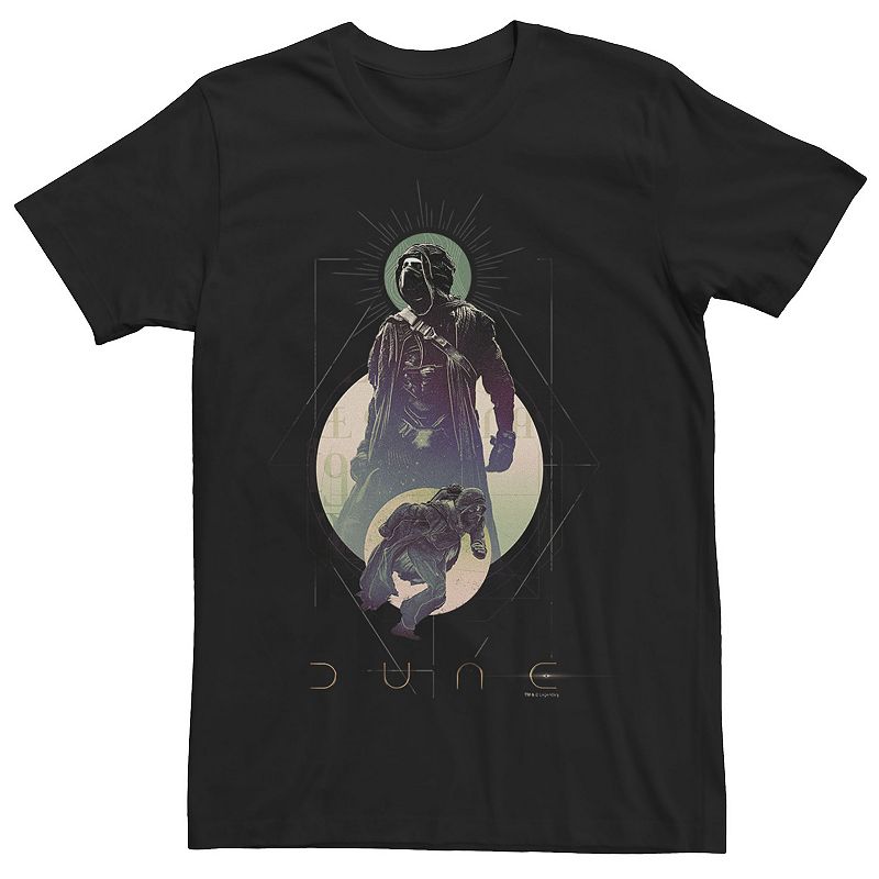 Men's Dune Paul Atreides Action Collage Bubbles Tee, Boy's, Size: Medium, Black