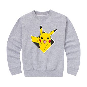 Boys 8-20 Pokemon Diamond Pikachu Crew Fleece Sweatshirt