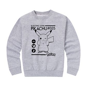 Boys 8-20 Pokemon Electric Type Crew Fleece Sweatshirt
