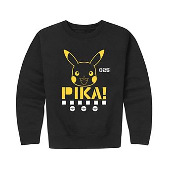 Boys 8-20 Pokemon Pika Face Crew Fleece Sweatshirt