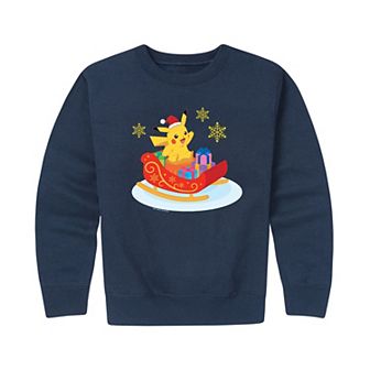 Boys 8-20 Pokemon Gifted Coming Crew Fleece Sweatshirt