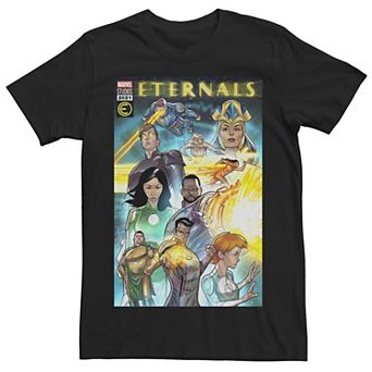 Men's Marvel Eternals Colorful Group Comic Cover Tee