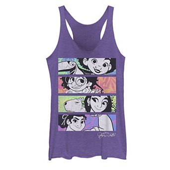 Disney's Encanto Four Box Family Split Design Juniors' Racerback Tank Top