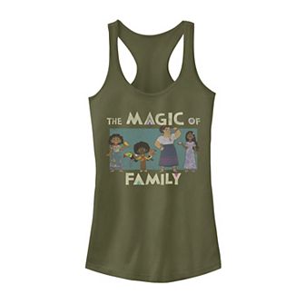 Disney's Encanto Family Group Shot Juniors' Racerback Tank Top