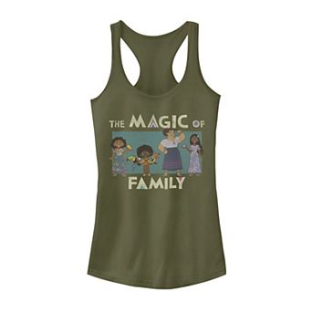 Disney's Encanto Family Group Shot Juniors' Racerback Tank Top