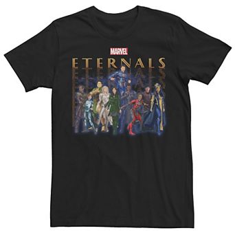 Men's Marvel Eternals Title Stack Group Shot Tee