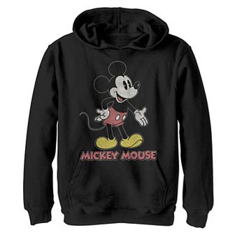 Disney's Mickey Mouse Boys 8-20 Distressed Portrait Logo Graphic Hoodie