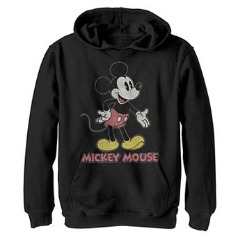 Disney's Mickey Mouse Boys 8-20 Distressed Portrait Logo Graphic Hoodie