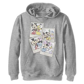 Disney's Mickey & Friends Boys 8-20 Group Shot Polaroids Graphic Hoodie