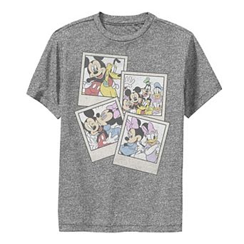 Disney's Mickey & Friends Boys 8-20 Group Shot Polaroids Graphic Tee