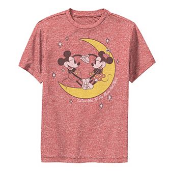 Disney's Mickey & Friends Boys 8-20 Mickey & Minnie To The Moon & Back Graphic Tee