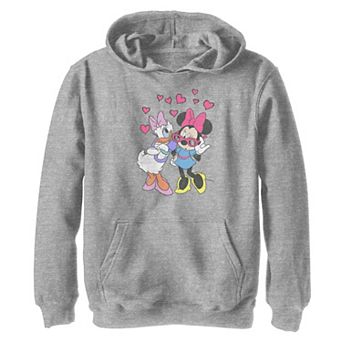 Disney's Mickey & Friends Boys 8-20 Minnie & Daisy Hearts Portrait Graphic Hoodie