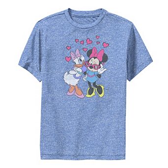 Disney's Mickey & Friends Boys 8-20 Minnie & Daisy Hearts Portrait Graphic Tee