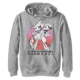 Disney's Mickey & Minnie Boys 8-20 Giddyup Circle Portrait Graphic Hoodie