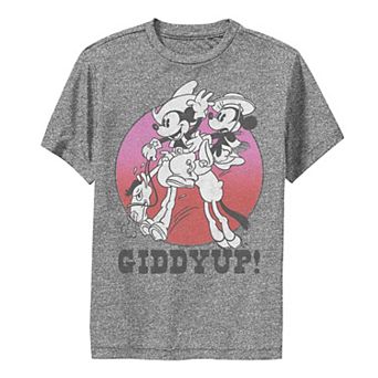 Disney's Mickey & Minnie Boys 8-20 Giddyup Circle Portrait Graphic Tee