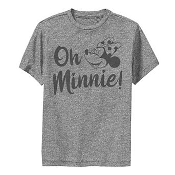 Disney's Mickey & Friends Boys 8-20 Oh Minnie Simple Text Graphic Tee