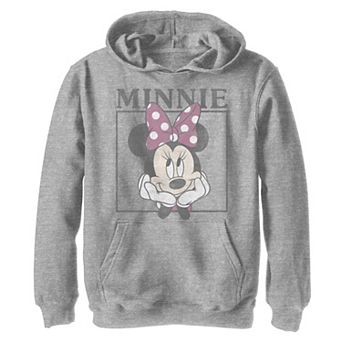 Disney's Minnie Mouse Boys 8-20 Distressed Framed Portrait Graphic Hoodie