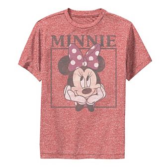 Disney's Minnie Mouse Boys 8-20 Distressed Framed Portrait Graphic Tee
