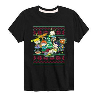 Boys 8-20 Rugrats Christmas Sweater Graphic Tee