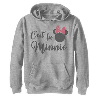 Disney's Mickey & Friends Boys 8-20 C'est La Minnie Text Graphic Hoodie