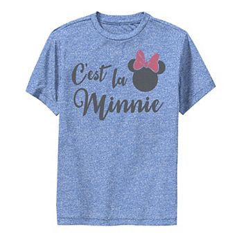 Disney's Mickey & Friends Boys 8-20 C'est La Minnie Text Graphic Tee