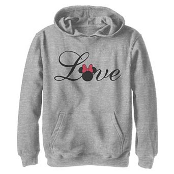 Disney's Mickey & Friends Boys 8-20 Minnie Love Text Graphic Hoodie