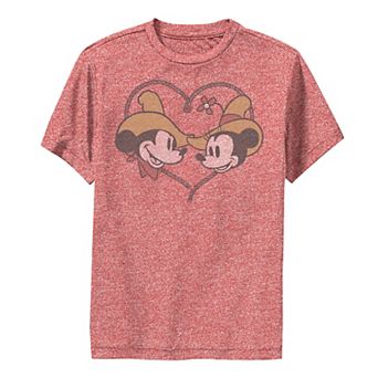 Disney's Mickey & Friends Boys 8-20 Mickey & Minnie Cowboy Heart Graphic Tee