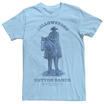 Men's Yellowstone Dutton Ranch Montana John Dutton Logo Tee