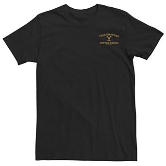 Men's Yellowstone Dutton Ranch Brand Left Chest Tee