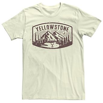 Men's Yellowstone Mountains Brand Logo Tee