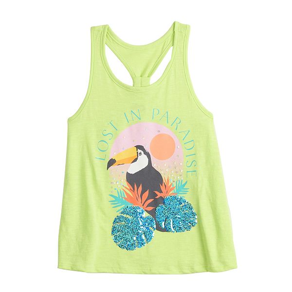 graphic racerback tank tops