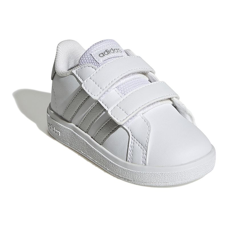 adidas Grand Court 2.0 CF Baby/Toddler Shoes, Toddler Girls, Size: 4 T, Wh