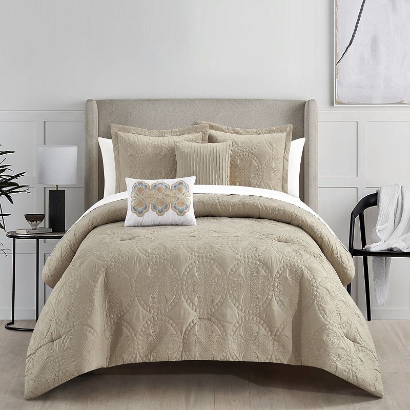 55173030 Chic Home Adaline Comforter Set with Coordinating  sku 55173030