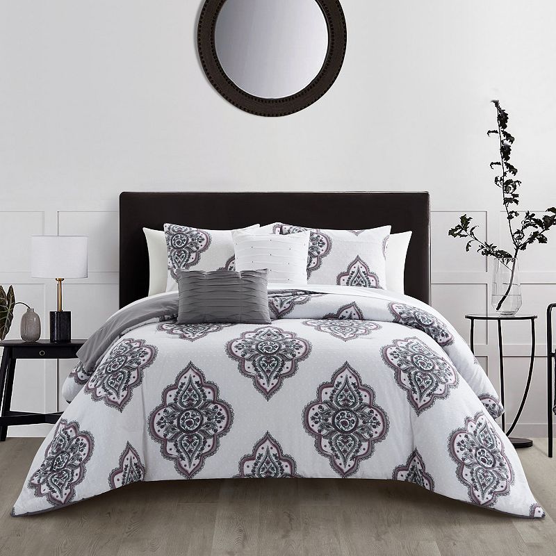 29777621 Chic Home Pacey Comforter Set with Coordinating Th sku 29777621