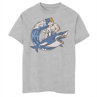 Boys 8-20 Fortnite Meowcles Shark Surf Graphic Tee