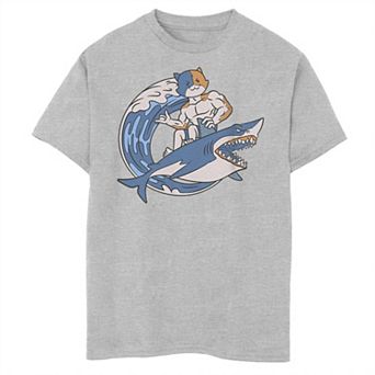 Boys 8-20 Fortnite Meowcles Shark Surf Graphic Tee