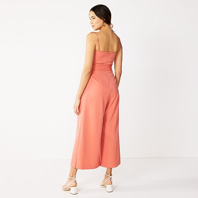 Women's Nine West Wide-Leg Crop Jumpsuit