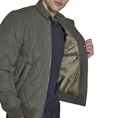 Men's Dockers® Quilted Bomber Jacket with Stand Collar