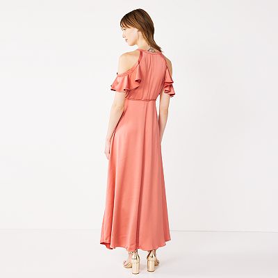 chinese dress ladies The Sleeveless Side Bottom Flounce Gown Classic – Cenia New York main image 0