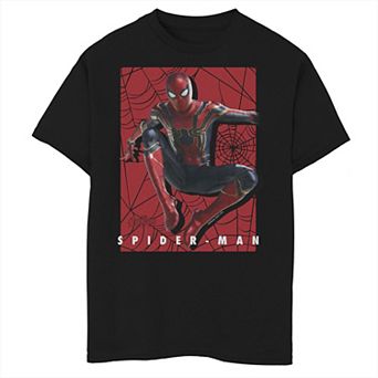 Boys 8-20 Marvel Infinity War Spider-Man Web Jump Graphic Tee