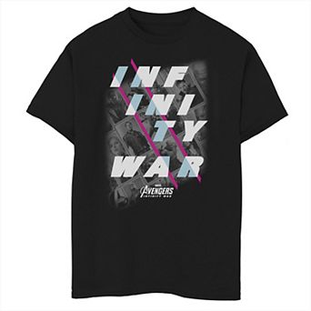 Boys 8-20 Marvel Infinity War Slanted Collage Sporty Graphic Tee