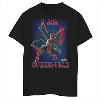 Boys 8-20 Marvel Avengers Infinity War I Am Spider-Man Graphic Tee