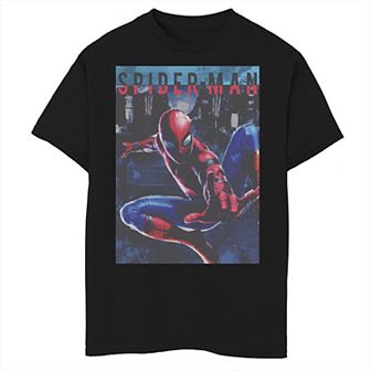 Boys 8-20 Marvel Spider-Man Swinging City Poster Graphic Tee