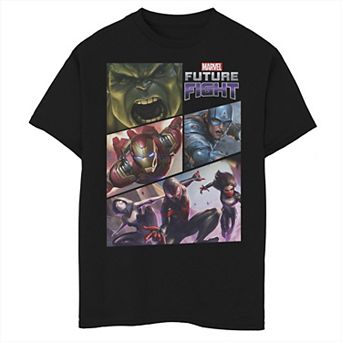 Boys 8-20 Marvel Future Fight Comic Panels Graphic Tee