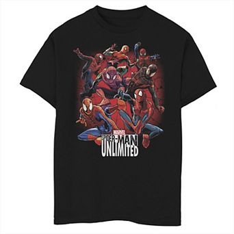 Boys 8-20 Marvel Spider-Man Unlimited Group Shot Graphic Tee