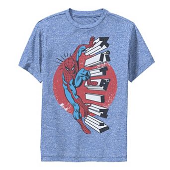 Boys 8-20 Marvel Spider-Man Kanji Climbing Stairs Graphic Tee