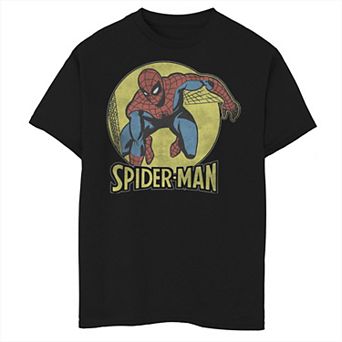 Boys 8-20 Marvel Spider-Man Classic Comic Themed Circle Portrait Graphic Tee